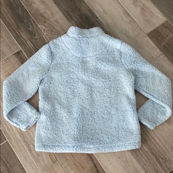 Fuzzy, fleece, baby blue jacket. S - Picture 6 of 6